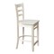 International Concepts 36 in. x 36 in. Square Top Pedestal Table  With 4 Counter Height Stools Set of 5 K-3636TP-6B-S6172-4 - alternate 3